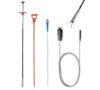 SZWLJ 4 Pièces 45/50/155cm Deboucheur Canalisation, Pince à Griffes Flexible, Déboucheur évier multifonctionnel, Kit de Furet canalisation réutilisable pour évier de cuisine, baignoire, WC, égout.