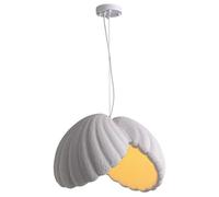 SZXBCLL Unique Acrylique Single Head Suspension Vintage Hauteur réglable Suspension Simple Blanc Suspension pour hôtel Couloir Boutique café Bar