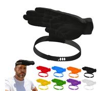 SZXLSP Bandeau Amusant en Forme de Main, Chapeau de Soleil Fantaisiste pour Sports Outdoor, Multicolore, 20 x 10,4 x 6,2 cm (G)