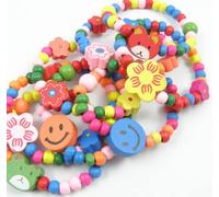 SZXMDKH 12 Pcs Set Bracelets, Bracelets en Perles de Filles de Princesse et élasticité Réglables, Ensembles de Bijoux pour Enfants Cadeau Anniversaire Fille