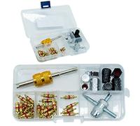 SZXMDKH 40Pcs Demonte Valve Pneu Outil Démonte obus de Valve Outil de Reparation avec Valve Core pour Voiture Remplacement, 4-1 Outil de Réparation de Valve de Pneu, Démonte Valve Pneu