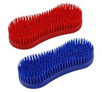 SZXMDKH Lot de 2 brosses de toilettage en silicone pour chevaux
