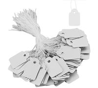 SZXMDKH Lot de 200 étiquettes blanches pour prix de bijoux 25 mm x 15 mm
