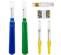 SZXMDKH Lot de 4 découseurs de couture avec poignée en plastique coloré et pratique