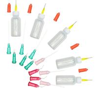 SZXMDKH Lot de 5 flacons applicateurs de colle à pointe de précision de 30 ml pour coller, quilling, bricolage, peinture acrylique, applicateur, flacon à aiguille, embout aiguille (30 ml)