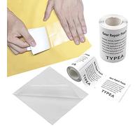 SZXMDKH Lot de 5 patchs de réparation transparents - Rustines autocollantes pour réparation de piscine, bateau gonflable, pataugeoire, veste de pluie, matelas gonflable, matelas gonflable, tente