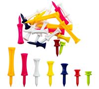 SZXMDKH Lot de 70 tees de golf en plastique de différentes tailles - Durables - Plusieurs couleurs (5 mm, 32 mm, 39 mm, 45 mm, 51 mm, 59 mm, 70 mm)