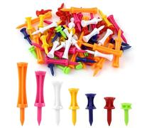 SZXMDKH Lot de 70 tees de golf en plastique de différentes tailles - Durables - Plusieurs couleurs (5 mm, 32 mm, 39 mm, 45 mm, 51 mm, 59 mm, 70 mm)