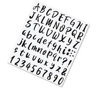 SZXMDKH Lot de 720 feuilles de 10 feuilles en vinyle noir autocollant Lettres et chiffres de ponctuation Lettres alphanumériques imperméables pour boîte aux lettres, panneaux, fenêtre, porte, etc