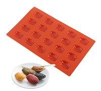 SZXMDKH Moule à madeleines - 20 cavités - Moule à madeleines non adhésif pour chocolat, bonbons, biscuits (chocolat)