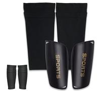 SZXMDKH Protège-Tibias de Football avec Manches hautement élastiques - Compact, EVA, Velcro - Protection Contre Les Coups de Pied pour Jeunes garçons et Filles