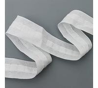 SZXMDKH Ruban fronceur plissé ultra long pour rideau de fenêtre amovible Blanc 30 m Largeur 26 mm Longueur 30 m