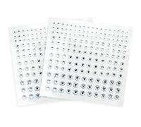 SZXMDKH Strass Auto-Adhésif 2 Feuilles Strass Autocollants, Taille Mixte Rond Bling Diamant pour DIY Ongles Téléphone Cellulaire Vêtements Décorations, Clair (Dia 3-6mm)