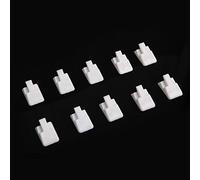 SZYDD Lot de 10 présentoirs à bijoux transparents noirs et blancs