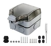 SZYDD Prise murale extérieure avec prise USB pour utilisation en extérieur IP66 Prise de jardin étanche pour pièce humide extérieure