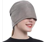 SZYDM Casquette Anti-radiations pour Femmes, Bonnet Faraday Stretch, Chapeau EMF/EMI/RF Shielding, 5G RF WiFi Blocker,Gris,XL