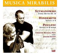 Szymanowski 3 Myths Op.30. Hindemith Sonata In E. Poulenc Sonata In D. (Christine Michaela P