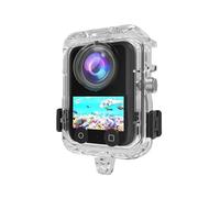 SZZCNOX Boîtier étanche pour DJI OSMO 360, 40 m - Boîtier de protection sous-marine avec accessoires de support, double griffe intégrée pour connecter la lumière vidéo et le microphone