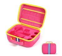 SZZCNOX Étui de transport en EVA compatible avec Little Tikes Story Dream Machine Books, étui de rangement portable pour jouets de narration Little Tikes, sac de voyage avec poignée, rose, Small Size,