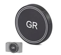 SZZCNOX GR 4 Bouchon d'objectif en métal pour appareil photo numérique Ricoh GR IV, capuchon de protection en aluminium, anti-poussière et anti-rayures pour appareil photo Ricoh GR IV GR 4 (noir)
