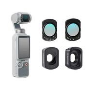 SZZCNOX Kit d'objectif macro magnétique variable 1/4 noir et filtre VND2-32, compatible avec les accessoires DJI Osmo Pocket 4/3, verre optique HD multicouche (ensemble complet 4 en 1)