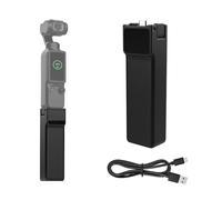 SZZCNOX Poignée de batterie compatible avec DJI Osmo Pocket 4/Pocket 3, poignée d'alimentation avec écran d'affichage numérique pour DJI Osmo Pocket 4/3, accessoires étendus 5000 mAh avec charge