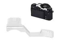 SZZCNOX Poignée de pouce en métal compatible avec Fuji FUJIFILM X-T30III/X-T20III/X-T10III/X-T30II/X-T20II/X-T10II/X-T30/X-T20/X-T10/X-T50 Repose-pouce avec housse de griffe (argent)