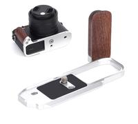 SZZCNOX RX1R III Poignée en métal en forme de L pour appareil photo numérique compact Sony RX1R III RX1R3 avec plaque de dégagement rapide Arca intégrée et ouverture du compartiment à piles Argenté