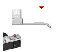 SZZCNOX X-E5 - Poignée de pouce en métal pour appareil photo Fuji Fujifilm XE5, repose-pouce vers le haut avec couvercle de bouton d'obturateur pour appareil photo FUJIFILM FUJI X-E5 XE5 (argenté)