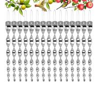 SZZETK 15 Pièces Répulsif Oiseaux, Effaroucheur Oiseaux Réfléchissant, 360 Degrés Repulsif Oiseaux, Spirale Réfléchissante, Spirale Anti-Oiseaux pour Balcon, Convient aux Vergers, Jardins, Balcons