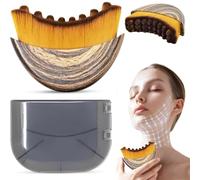 SZZETK 2 pièces Brosse Contour du Visage, Brosse de Contour Lymphatique pour le Visage, brosses pour le visage pour le drainage lymphatique, Face Brush pour Texture Raffermissante, de la Mâchoire