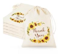 SZZETK 20 Pièces Pochon Coton, 10 x 15cm Sachet Tissu, Sacs en Lin, Petit Sachets avec Cordon, Toile de Jute Pochettes, Applicable aux Bonbons de Mariage, aux Partis et aux Enseignants Reconnaissants