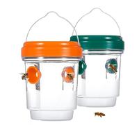 SZZETK Ensemble de Pièges à Guêpes 2 Pièces, Piège à Guêpes Extérieur Réutilisable, Piege A Guepes Exterieur Tap Trap, piege guepes Et Frelons Exterieur, piège à Guêpes Amovible et Réutilisable