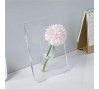 SZZLXYMT Clear Acrylic Flower Vase Rectangular，Modern Art Vases for Home Decor,Frame Flower Vase for Desktops Bookshelf Bedroom Living Room