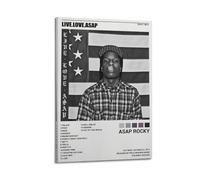 szzmyo Asap Rocky Posters Poster d'album « Live Love » - Impression sur toile moderne et esthétique - Pour chambre à coucher, salon - 30 x 45 cm - Style cadre