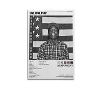 szzmyo Asap Rocky Posters Poster de l'album « Live Love » - Impression sur toile moderne et esthétique - Pour chambre à coucher, salon - 20 x 30 cm - Sans cadre