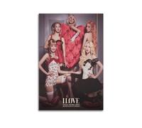 Szzmyo (G) I-DLE Poster du 5e EP « I Love 5th » - Impression sur toile moderne et esthétique - Pour chambre à coucher, salon - 30 x 45 cm - Sans cadre