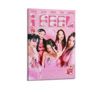 Szzmyo (G) I-DLE Poster du 6e EP « I Feel 6th EP » - Impression sur toile moderne et esthétique - Pour chambre à coucher, salon - 30 x 45 cm - Avec cadre