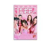 Szzmyo (G) I-DLE Poster du 6e EP « I Feel 6th EP » - Impression sur toile moderne et esthétique - Pour chambre à coucher, salon - 30 x 45 cm - Sans cadre
