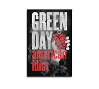 Szzmyo Green Day Poster - American Idiot Album Art - Toile esthétique moderne - Décoration de chambre à coucher et salon - 30 x 45 cm sans cadre