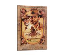 Szzmyo Indiana Jones et The Last Crusade Poster décoratif sur toile moderne et esthétique pour chambre à coucher, salon - 20 x 30 cm, avec cadre