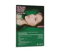 szzmyo Lana Del Did You Know That There's A Tunnel Under Ocean Blvd The Rey Album Poster décoratif moderne sur toile - Pour chambre à coucher, salon - 40 x 60 cm