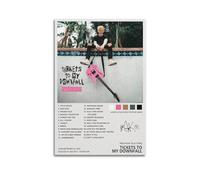 szzmyo Machine Gun Kelly Poster d'album Tickets to My Downfall - Impression sur toile moderne - Décoration artistique pour chambre à coucher, salon - 50 x 75 cm - Sans cadre