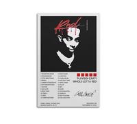 Szzmyo Playboi Carti Poster de l'album Whole Lotta Red - Impression sur toile moderne et esthétique - Pour chambre à coucher, salon - 40 x 60 cm - Sans cadre