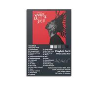 Szzmyo Playboi Carti Whole Lotta Red Poster sur toile décorative moderne et esthétique pour chambre à coucher, salon, 50 x 75 cm, sans cadre