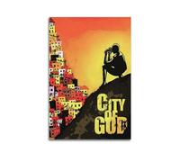 szzmyo Poster du film Cité de Dieu, peinture moderne et esthétique, sur toile, poster de décoration pour chambre à coucher, salon, 20 x 30 cm, style sans cadre