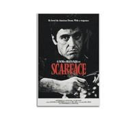 Szzmyo Poster du film Scarface - Impression sur toile moderne et esthétique - Pour chambre à coucher, salon - 20 x 30 cm - Sans cadre