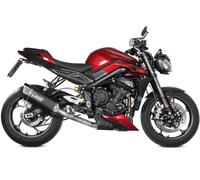 T.026.LR1TB Échappement Complet Mivv SR-1 Noir Haut TRIUMPH STREET TRIPLE 765 R