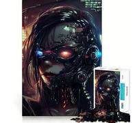 T 1000 Robot Girl Puzzle de 1000 pièces pour Adolescents Jeu de mémoire Relaxant et Amusant Design et Assemblage Surprise chaleureuse 38x52cm