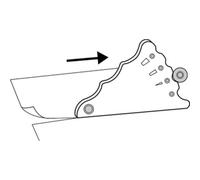 T-1P, boîtier en plastique, lame de 18 mm, beige